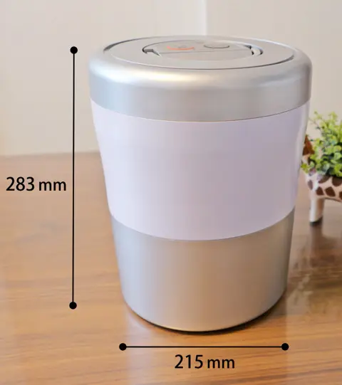 パリパリキューライトPCL-35のサイズを示した写真