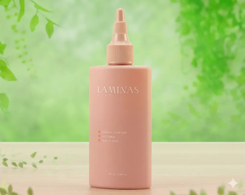 髪を育てる育毛剤ラミナスの写真