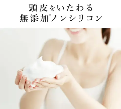 ビオルチアシャンプーは無添加ノンシリコン処方であることを示す画像